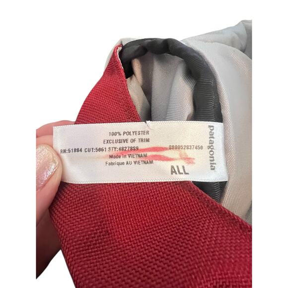 PATAGONIA EXTRA LARGE CRITICAL MASS MESSENGER BAG STYLE# 48278 BURGUNDY BLACK - Picture 12 of 16